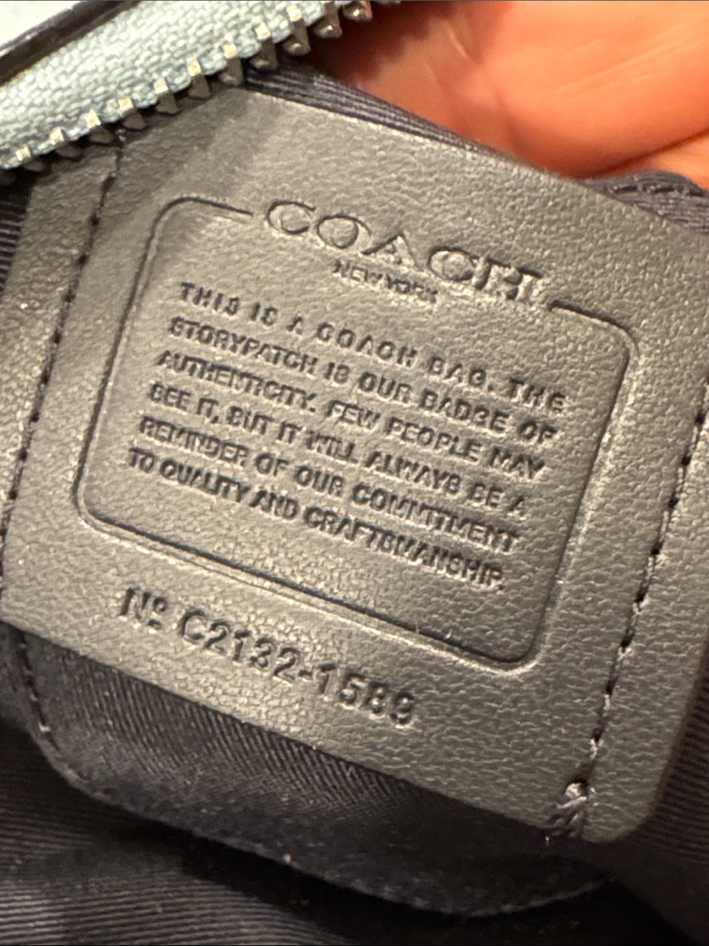 Coach Bag Mini Serena Crossbody Light Blue Leather Satchel - Picture 14 of 17